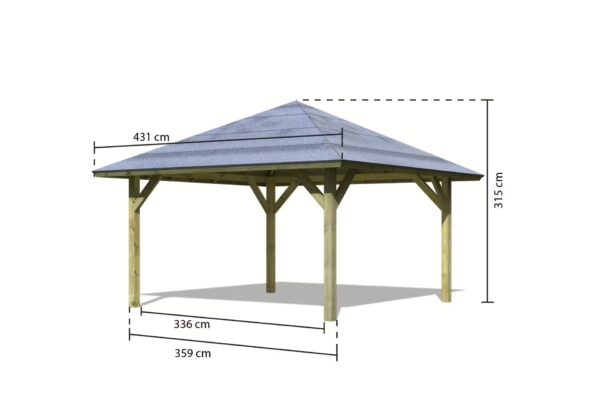 Carport KIRN von Karibu – Bild 2
