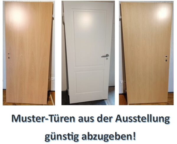 Muster-Türen aus der Ausstellung
