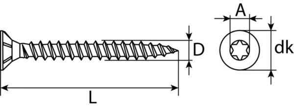 Spanplattenschrauben mit Vollgewinde – Bild 3