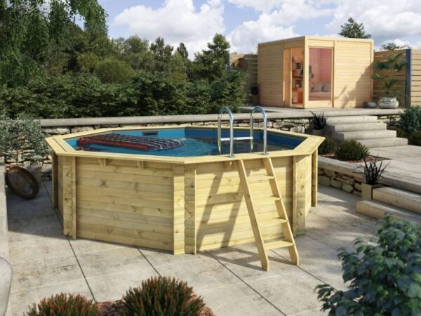 Achteck Pool von Karibu