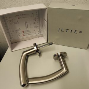 Griffpaar mit WC-Schließer Jette Crystal